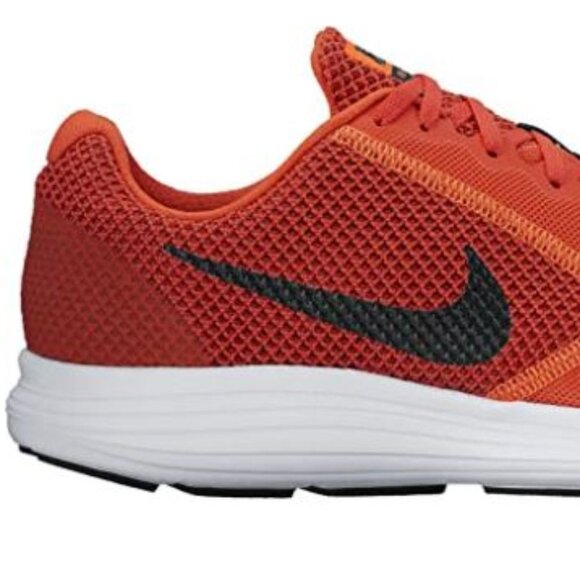 Nike Revolution Running Athletic Shoes, Max Orange/Black/Dark